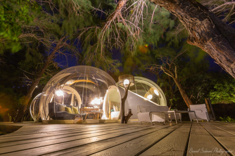 Eco-lodge surrounded by exotic nature.
