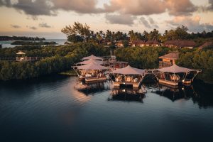 Aerial view of Constance Prince Maurice resort in Mauritius.