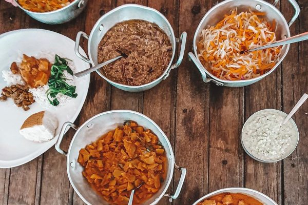 Locally inspired meals at Otentic Eco Tent.